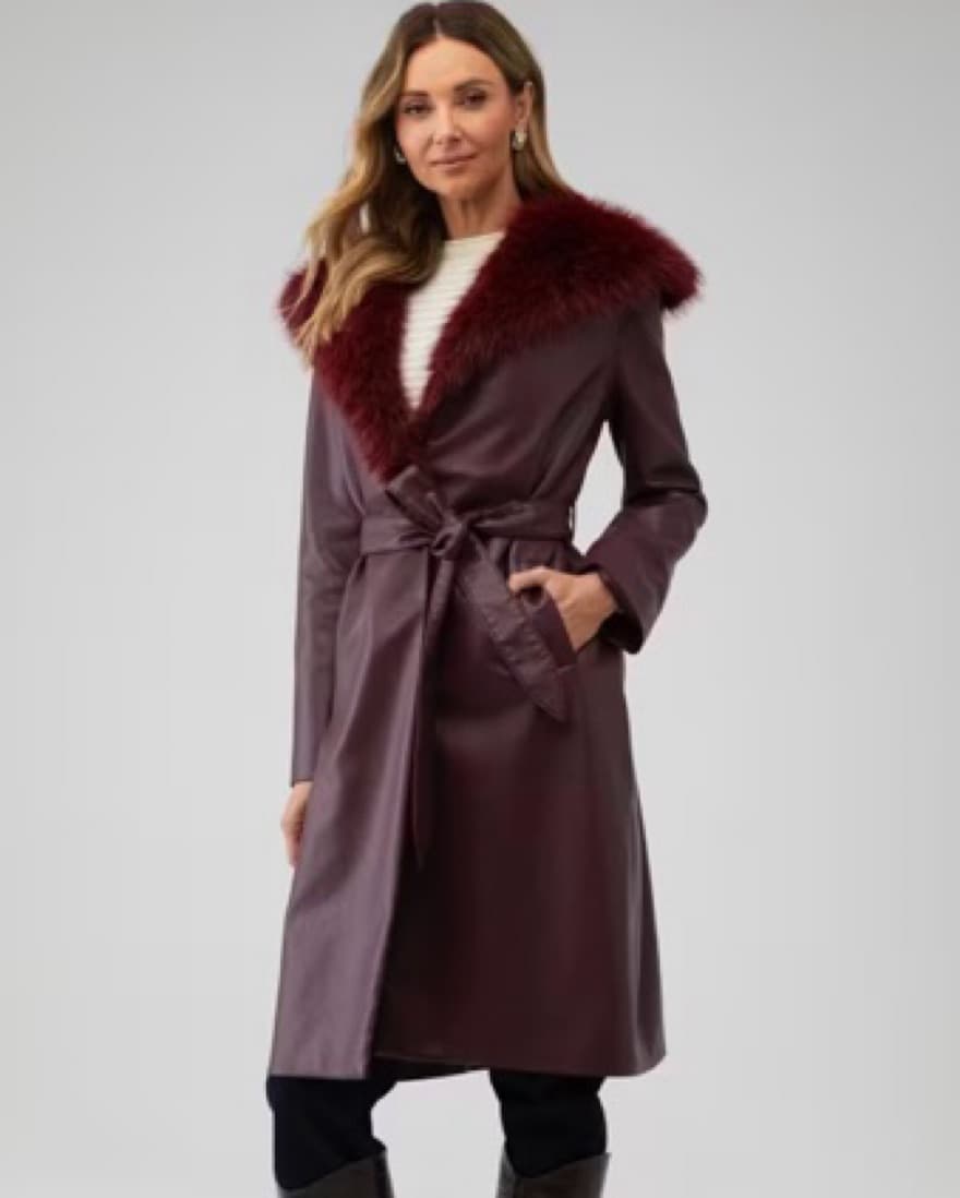 RED FUR JACKET - Image 3
