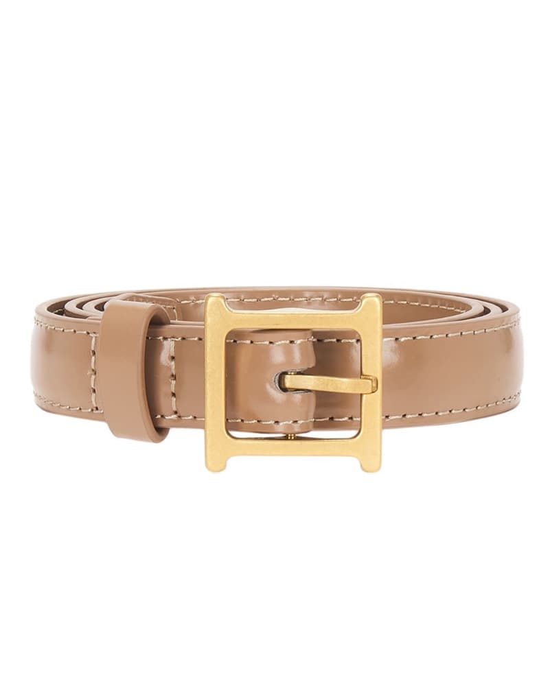 Helsa Studio Logo Mini Waist Belt Tawny - Image 2