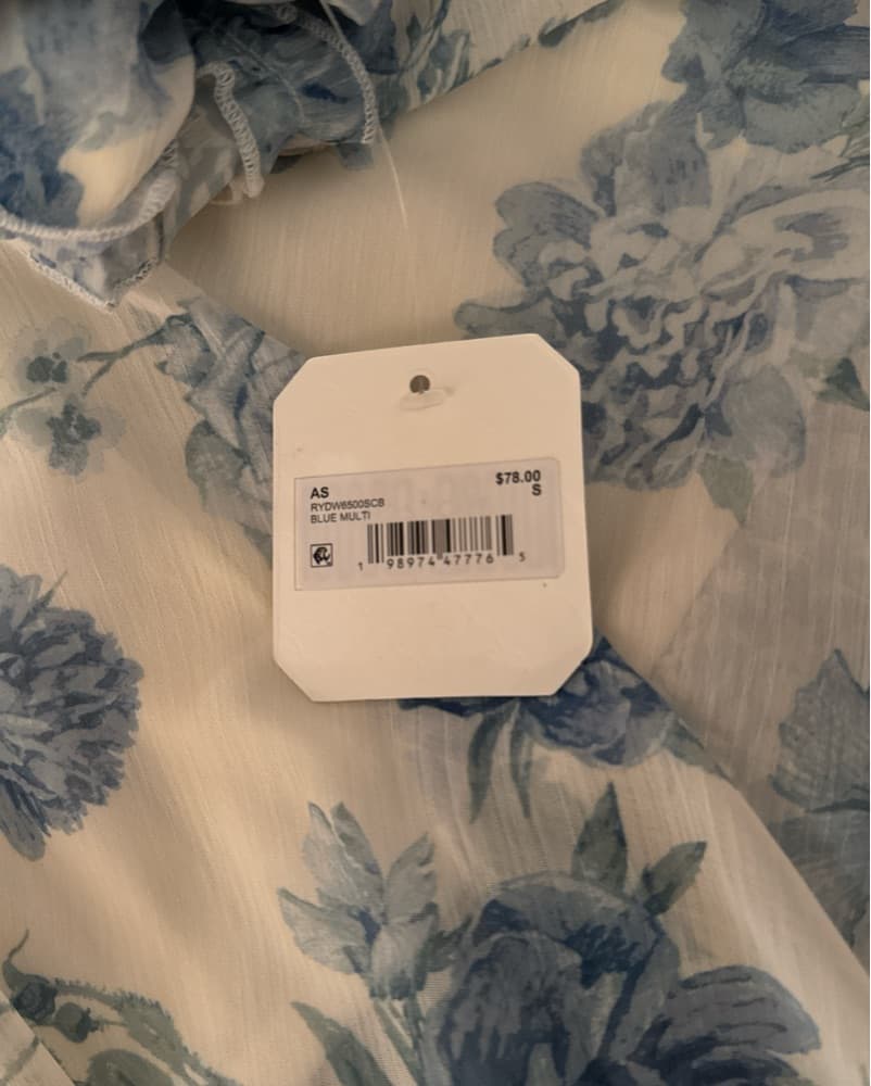 Blue Floral Altard State Romper - Image 3