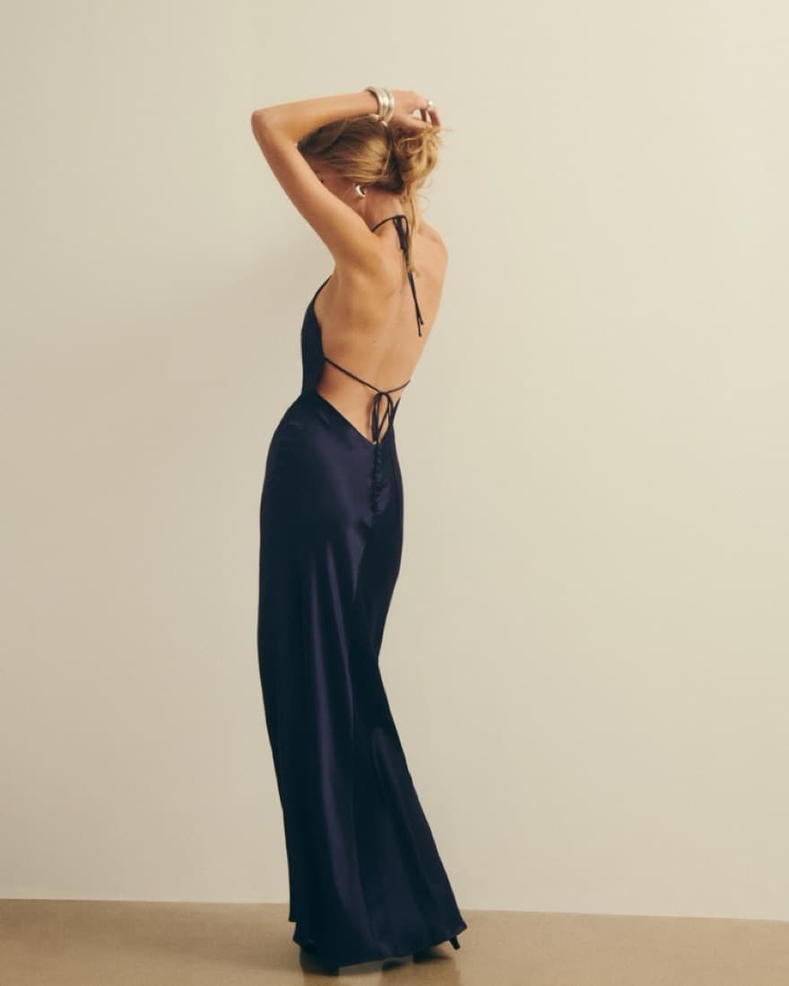 Reformation Jeany Silk Dress - Image 4