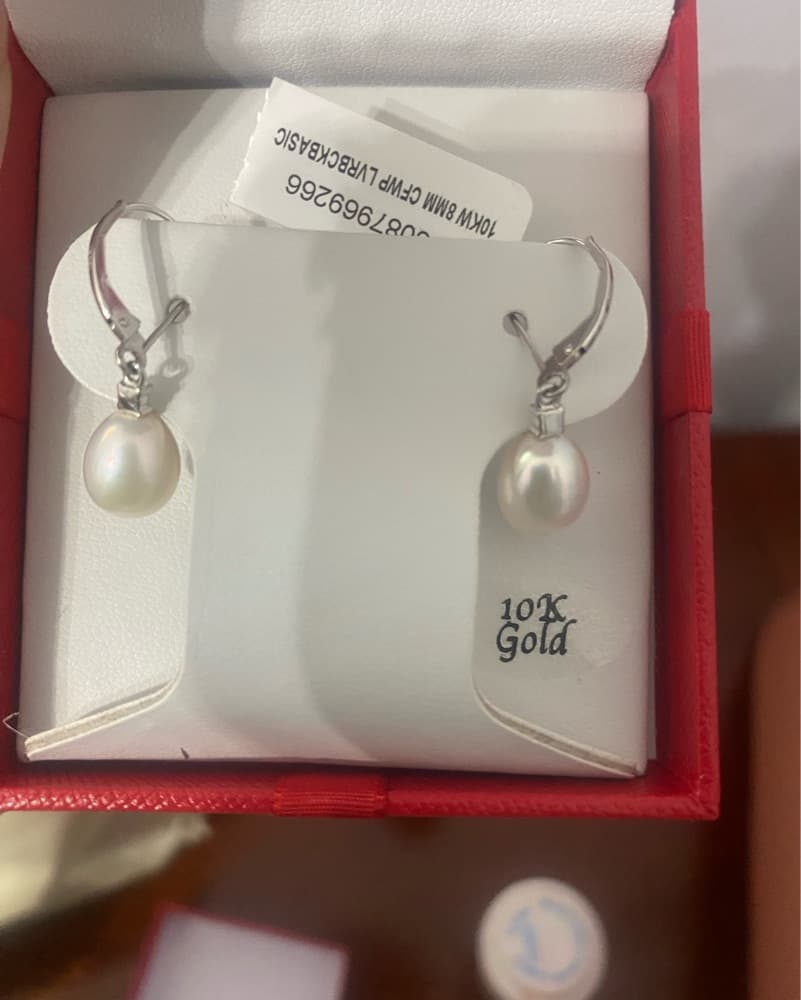 Cultured pearls w diamond accents - Image 1