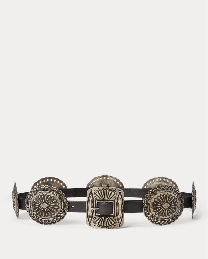 Metal Accent Leather Belt - Image 1