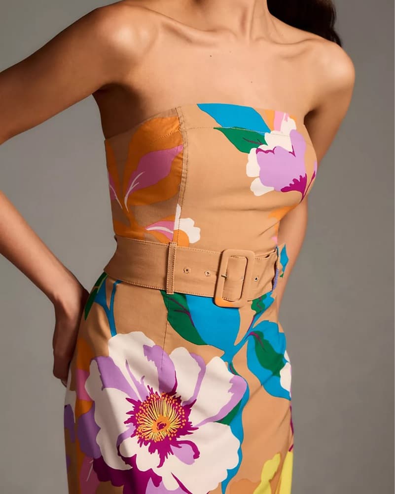 Strapless Belted Dress - Image 2