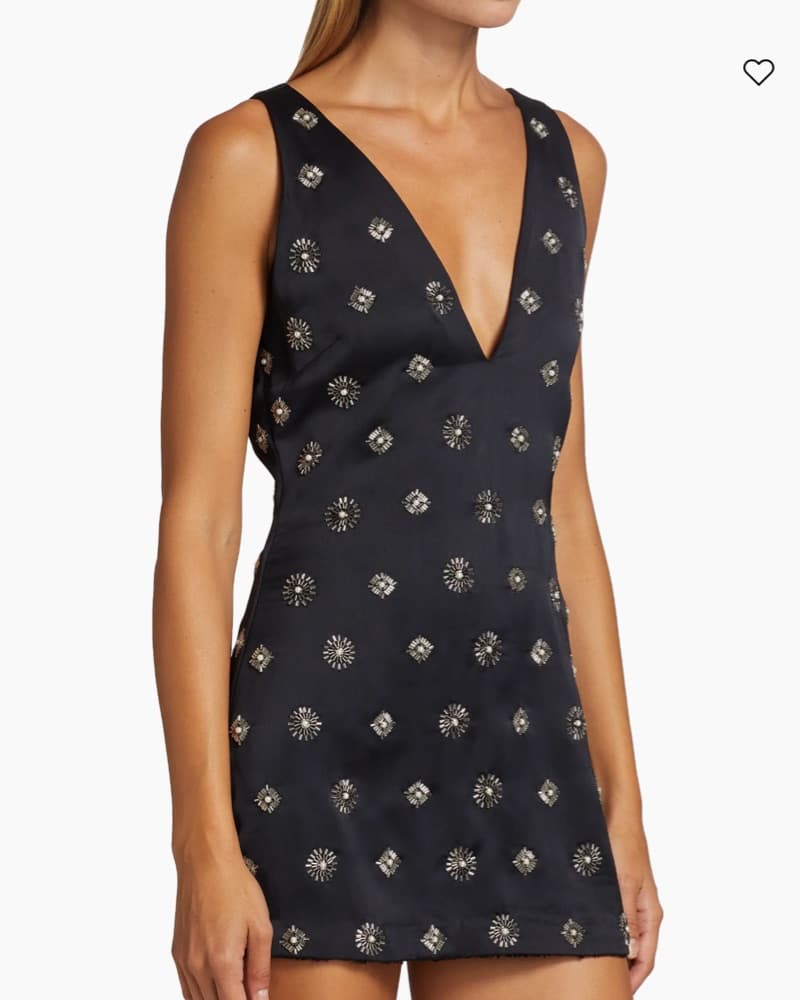 Onyx Embellished Mini Dress - Image 2