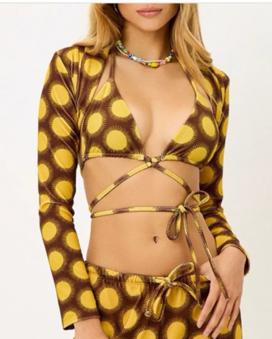 Frankies Terry Bikini & Bolero Set - Image 3