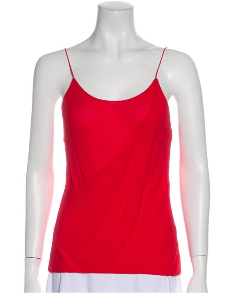 Dior Draped Res Silk Tank Top - Image 1