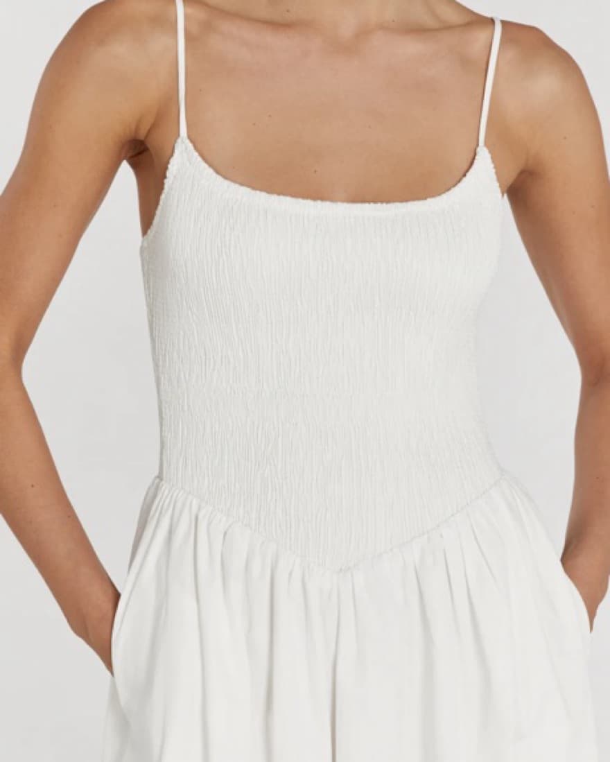 DISSH Drop Waist White Dress - Image 6