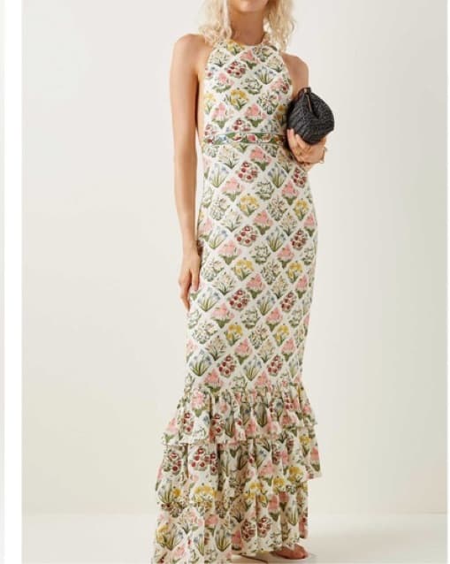 Agua bendita Magnolia Halter Maxi Dress - Image 1
