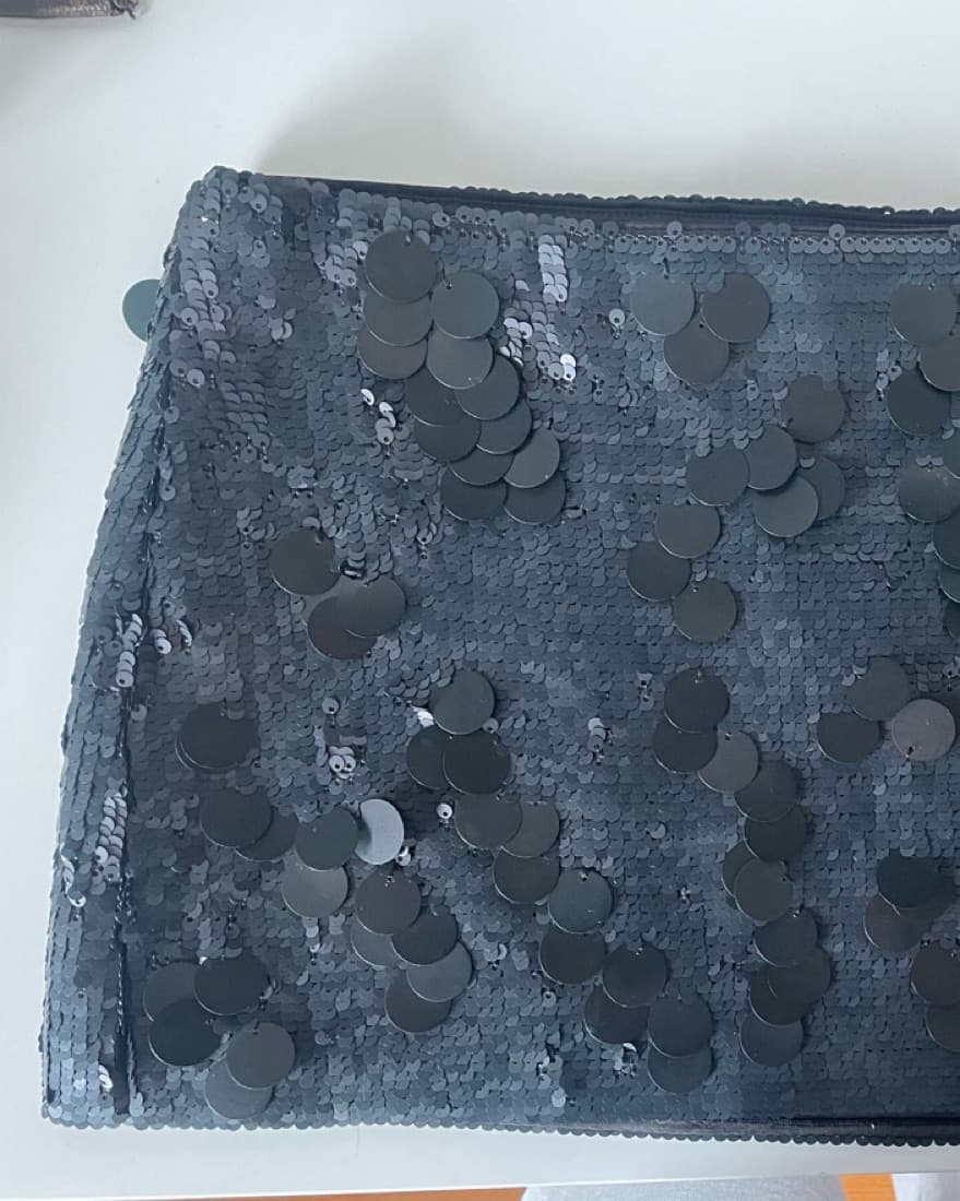 Danielle Guizio Black Sequent Skirt  - Image 3