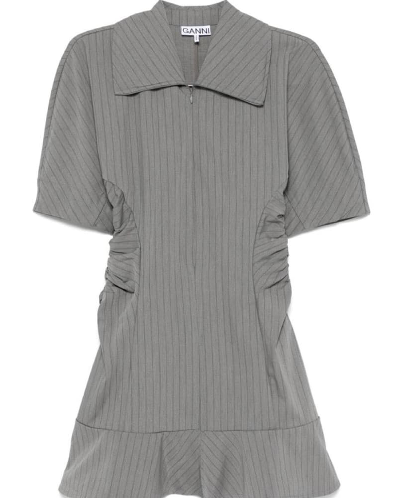 GANNI Short Sleeve Mini Dress - Image 5