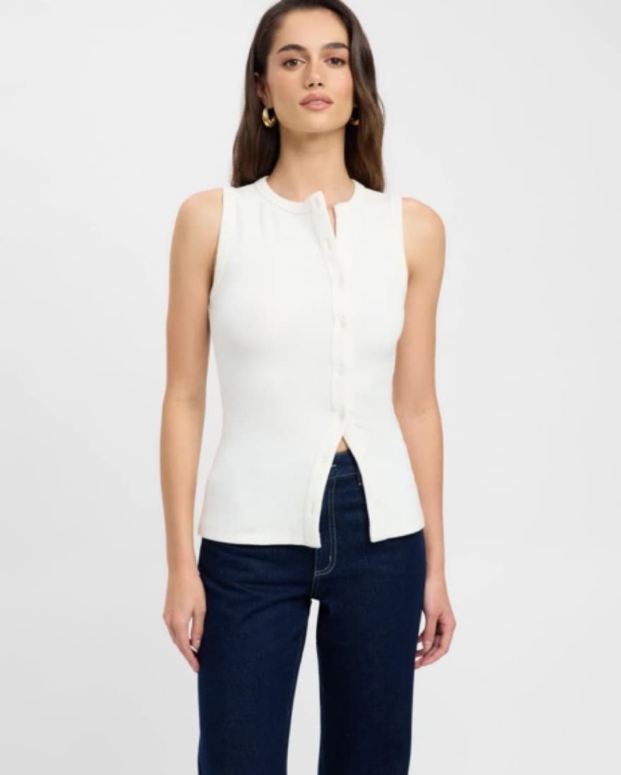 Kookai Bec Asymmetrical Button Top - Image 1