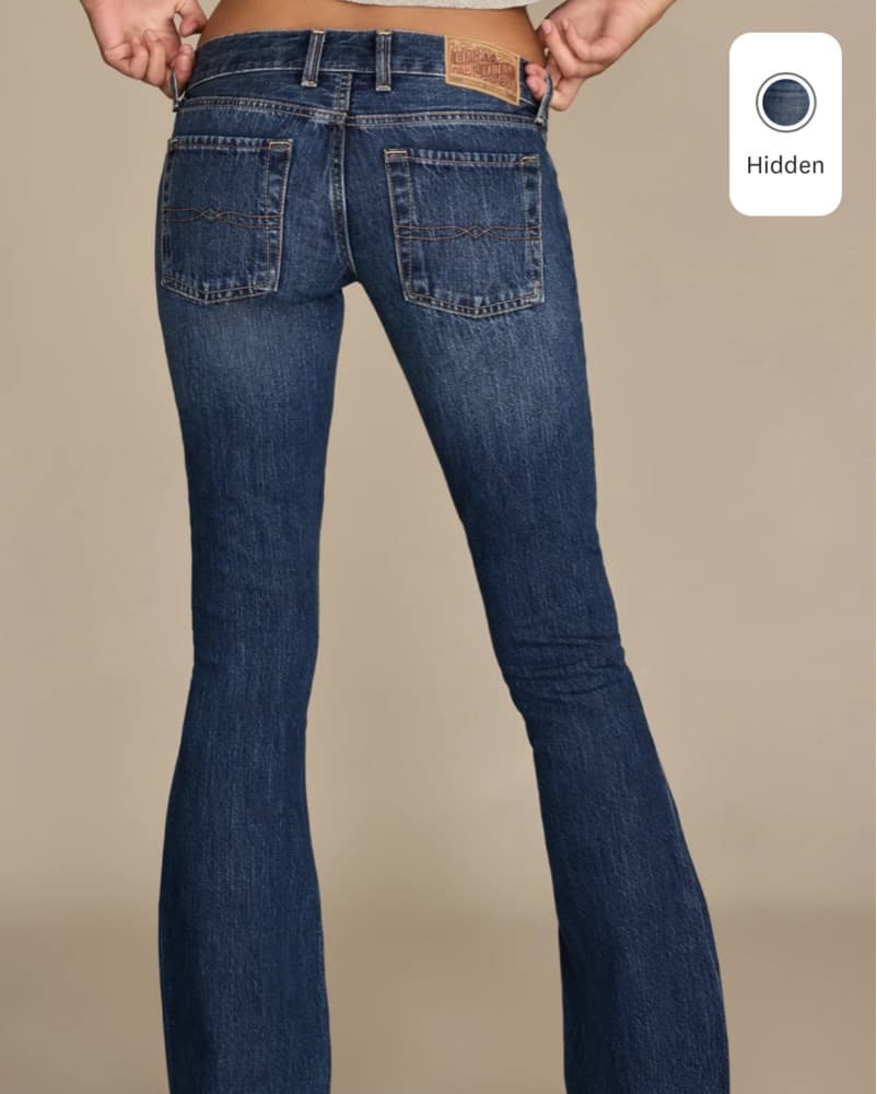 Addison Rae Low Rise Denim Jeans - Image 3