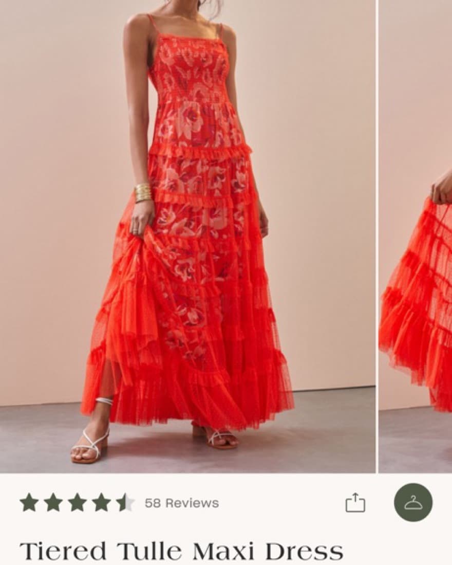 Red Maxi Dress - Image 1