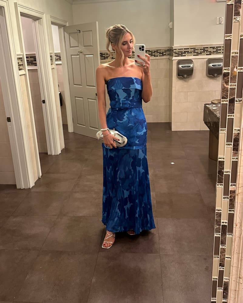 Rebecca Vallance Azula Blue Maxi Dress - Image 4
