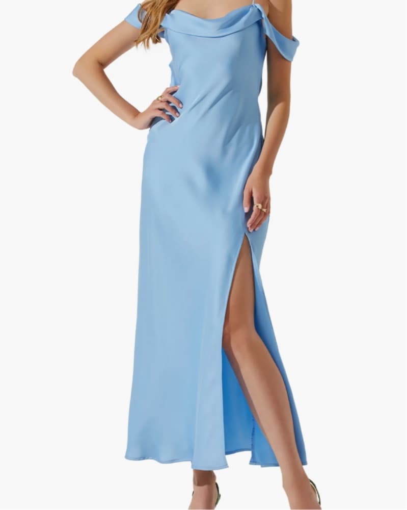 Light Blue ASTR The Label Formal Dress - Image 3