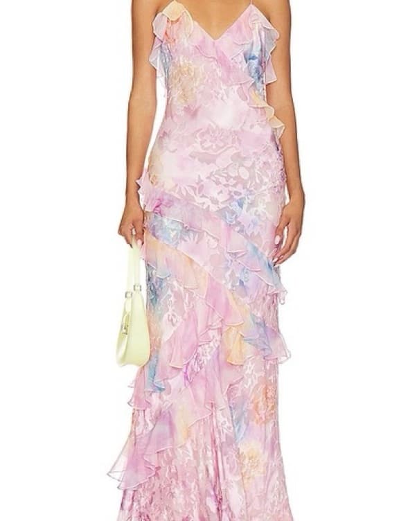 Love Shack Fancy Pink Rialto Dress - Image 1