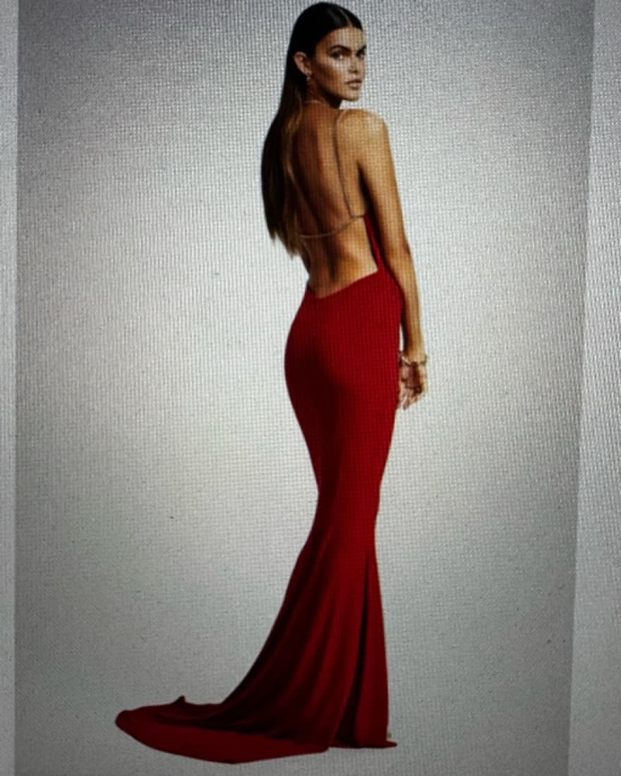 Retrofete Valentina Maxi Gown Open Back  - Image 1