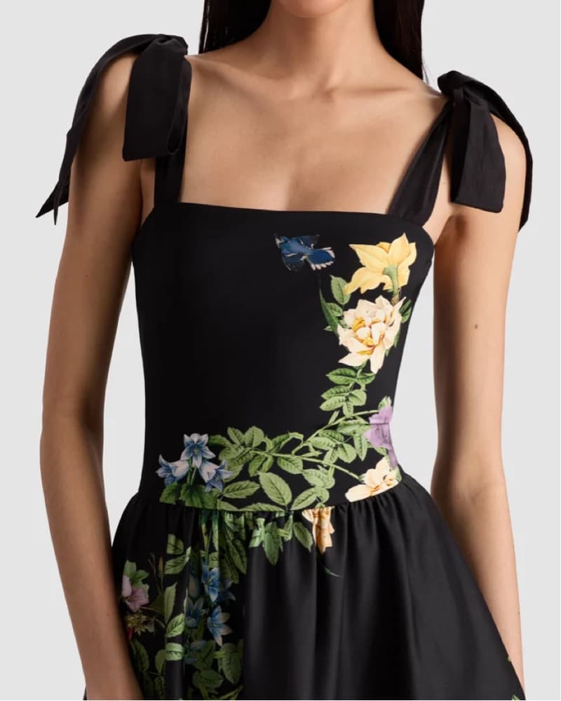Alice + Olivia Oriana Long Floral Dress - Image 5