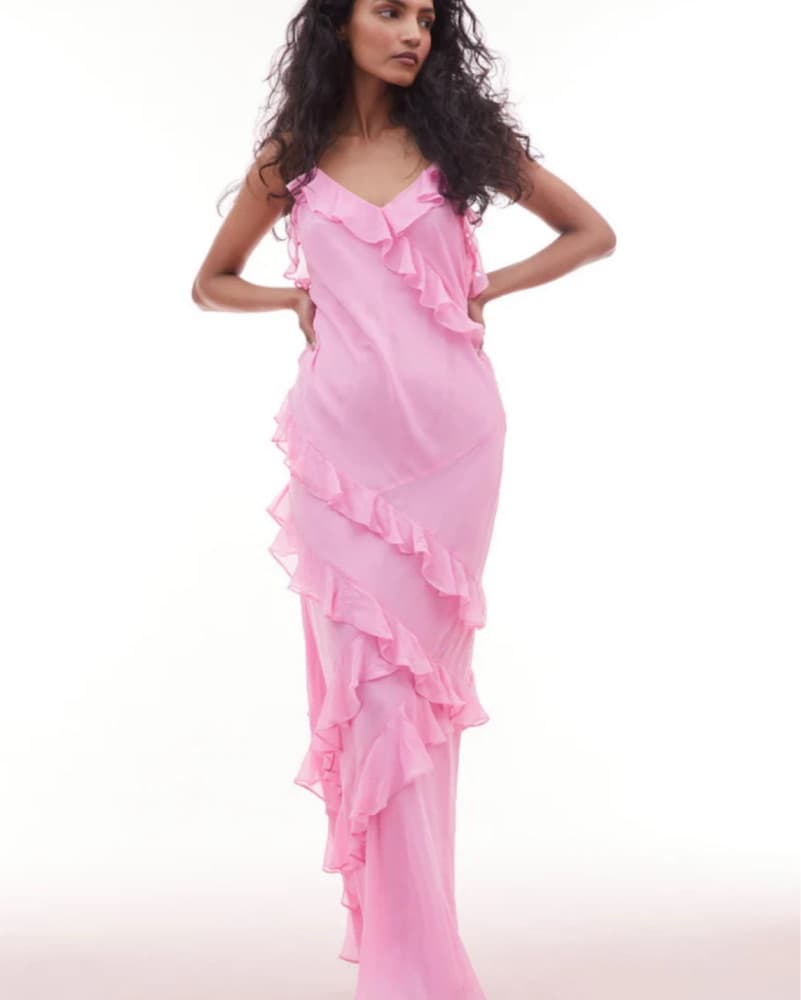 LoveShackFancy Pink Rialto Maxi Dress - Image 1