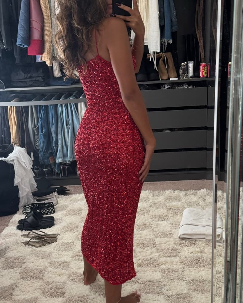 Zara Sequin Midi Dress - Image 2