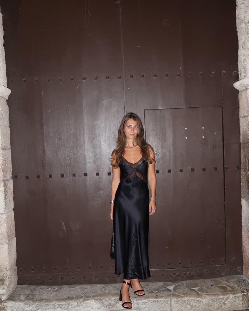 KES NYC Black Slip Dress - Image 1