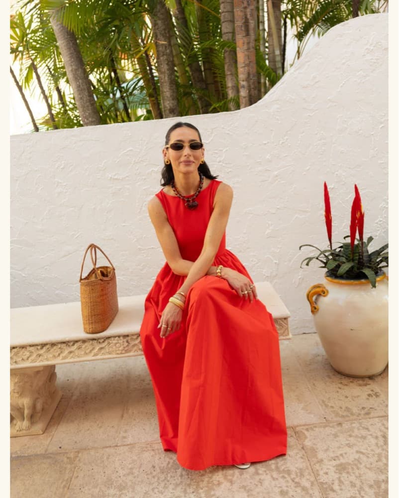 Lamaregold Red Maxi Sue Dress - Image 2