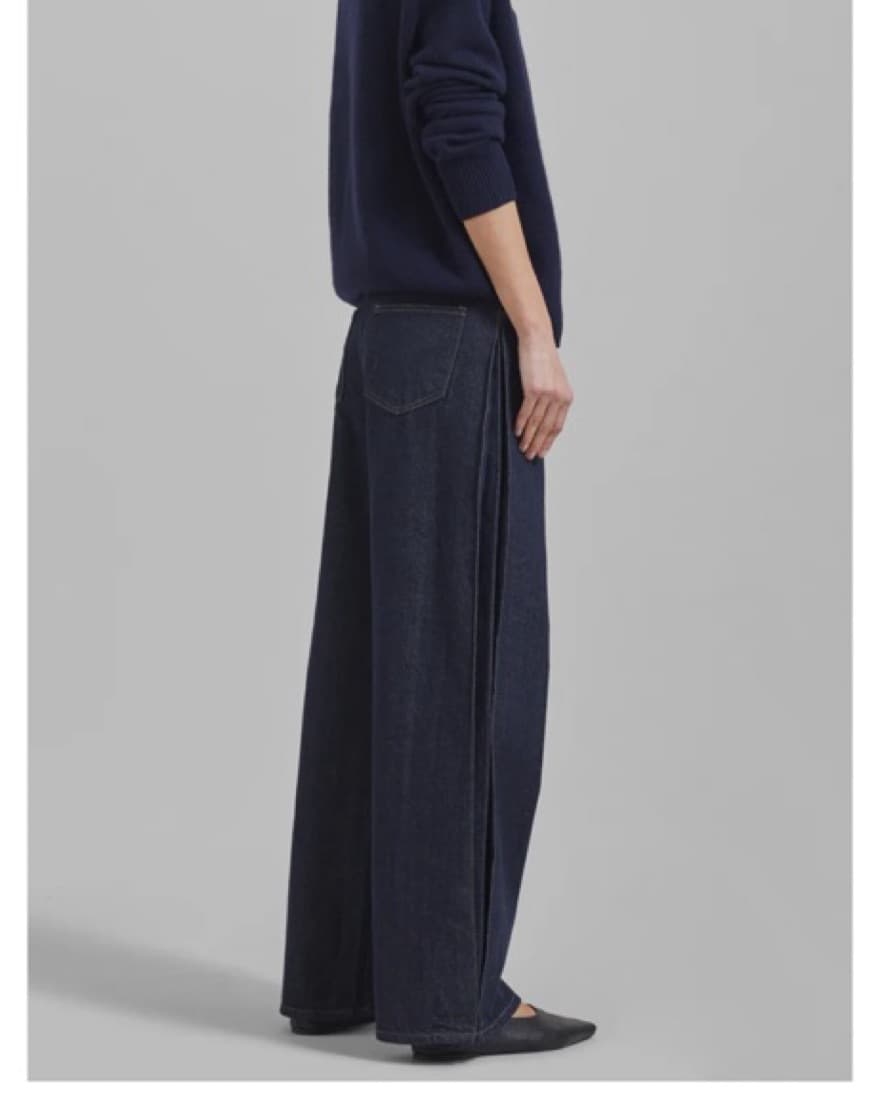 Lowri Pleat Dark Wash Jeans  - Image 3