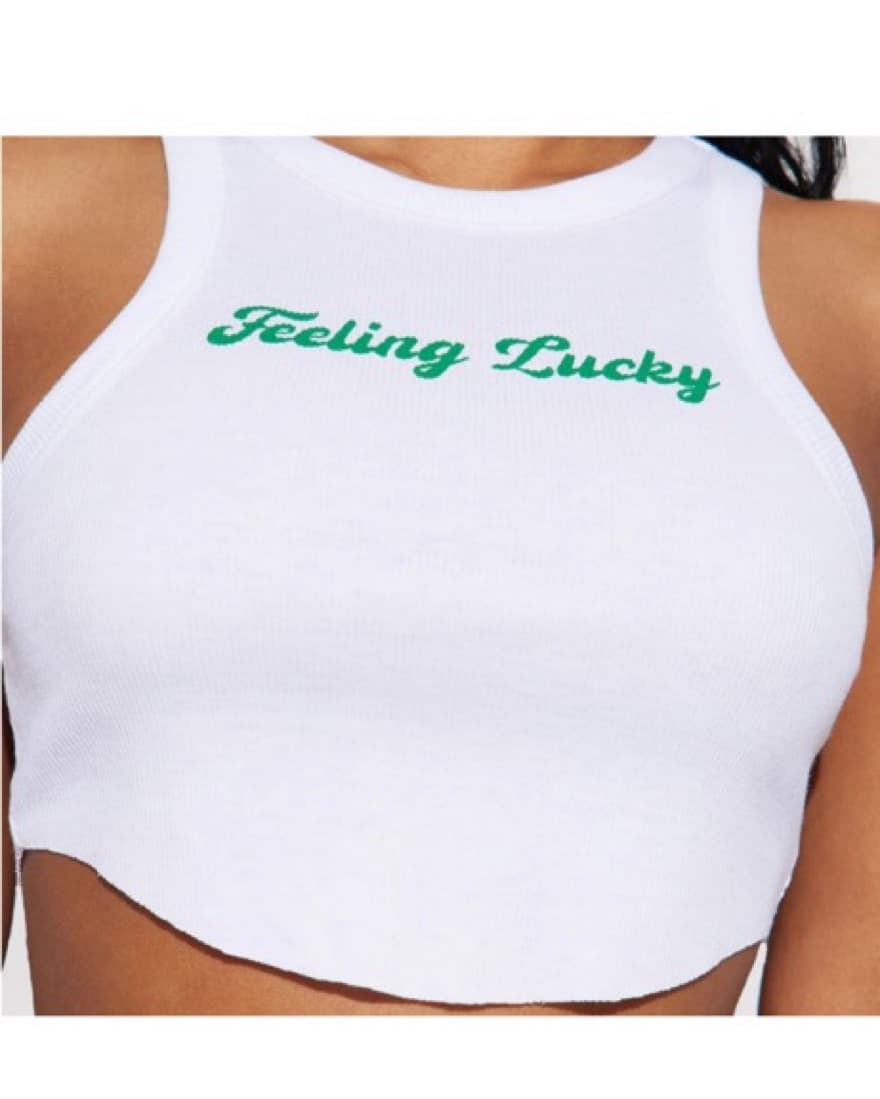 “Feeling Lucky” St Pattys day Crop Top - Image 3