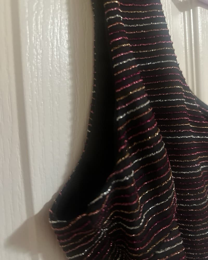All in Favor Metalic Multicolor Bodysuit - Image 6