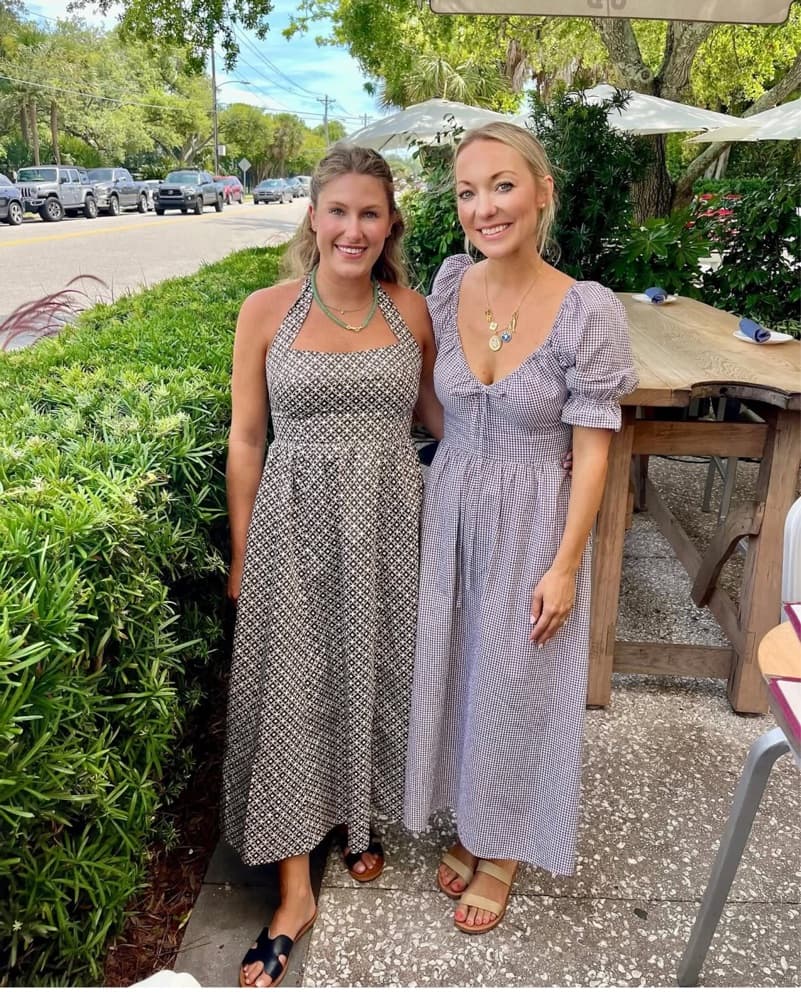 Hill House Brown Fleur Midi Dress - Image 2