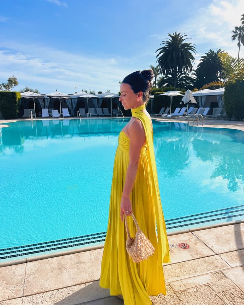 DELFI Dapheni Dress In Chartruse  - Image 2
