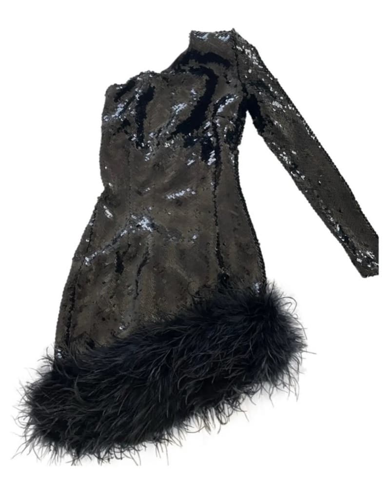 BRAND NEW Black Sequin Dress - Image 2