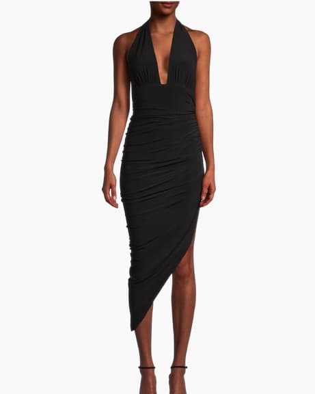 Norma Kamali Black Midi Dress - Image 1