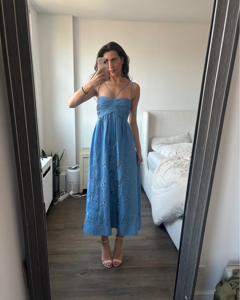  KOBI HALPERIN Blue Midi Dress - Image 1