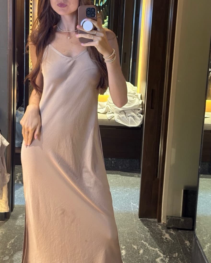 Long Gold Dress - Image 2