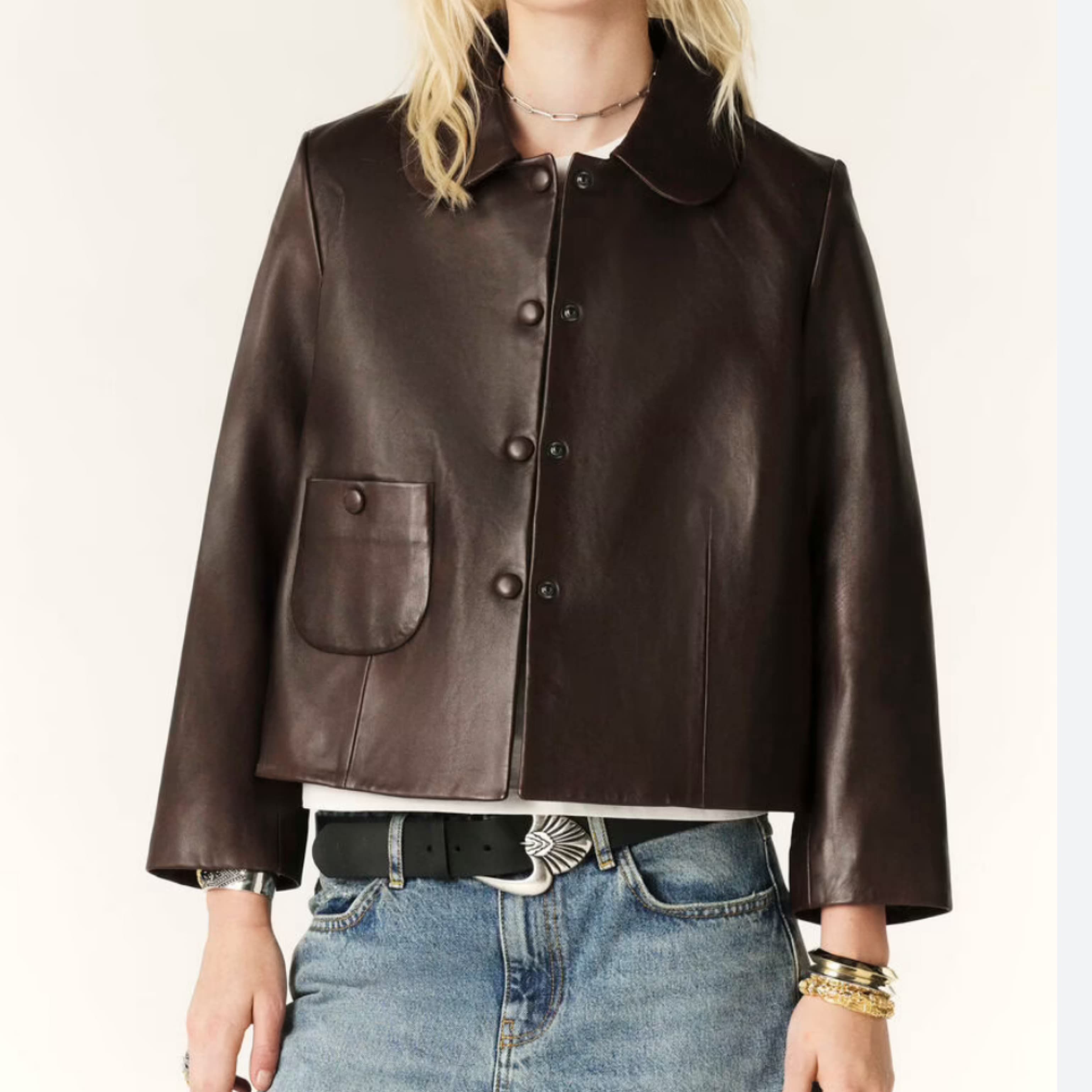 ba&sh milos leather jacket - Image 3