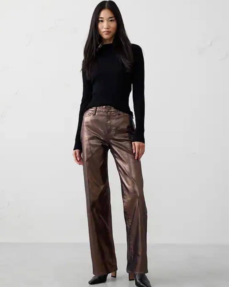 Banana Republic Bronze Metallic Pant - Image 1