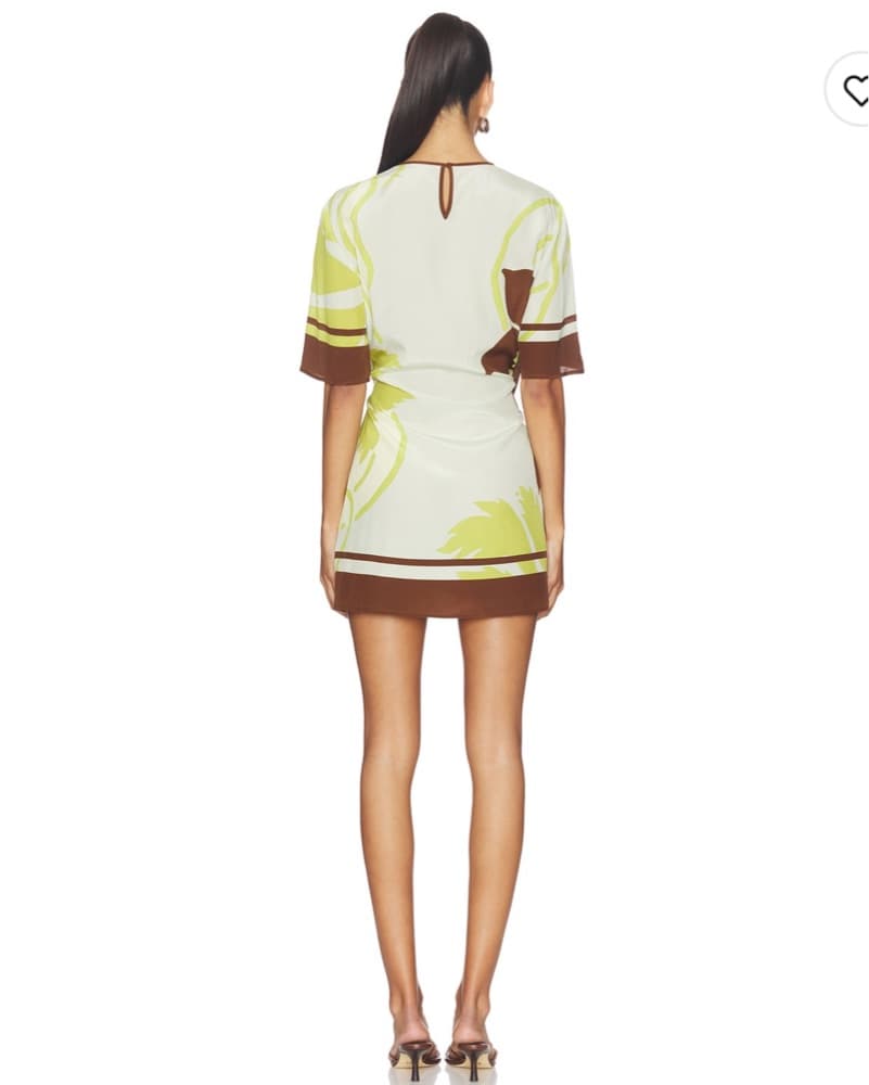 Amaia Mini Dress In Floral Vine - Image 4