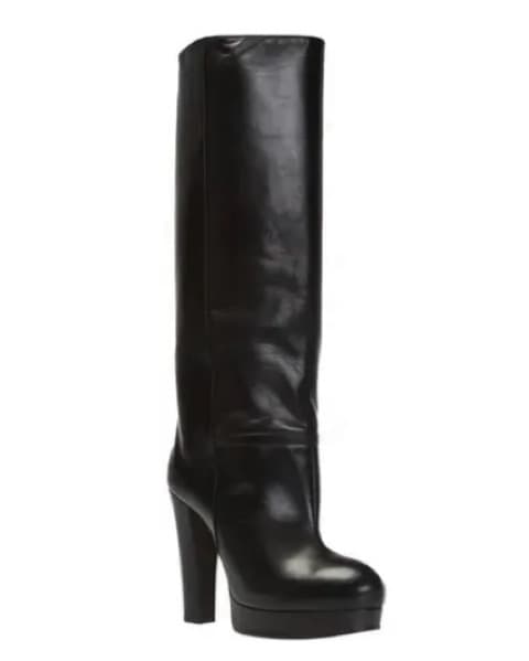 Gucci Leather Knee high plattaform Boots - Image 3