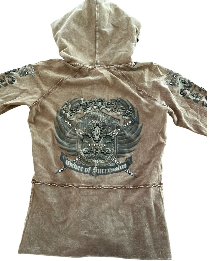 CRYSTAL STUDDED VINTAGE JACKET - Image 1