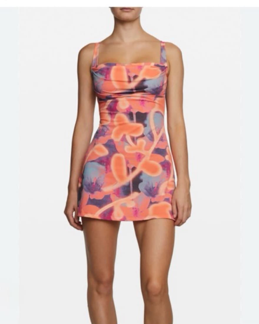 Miaou ginger dress  Color: Neon Peach  - Image 4