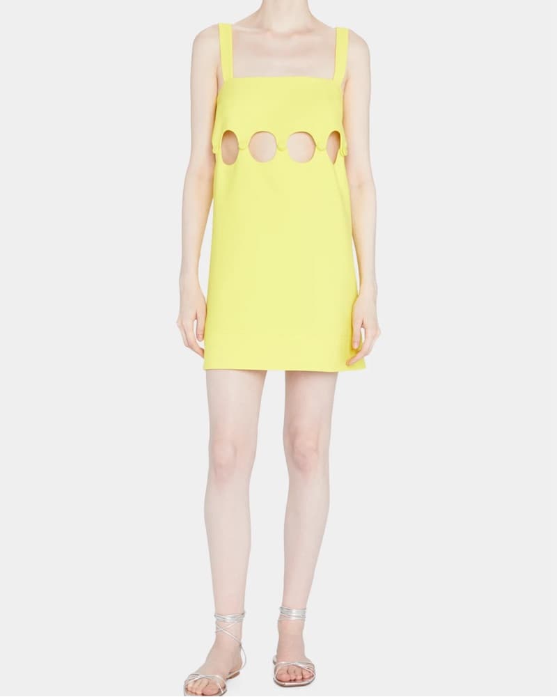 Alexis Cut Out Yellow Dress - Image 2