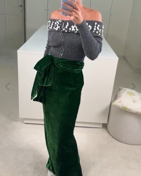 Bernadette - Velvet Skirt - Image 3