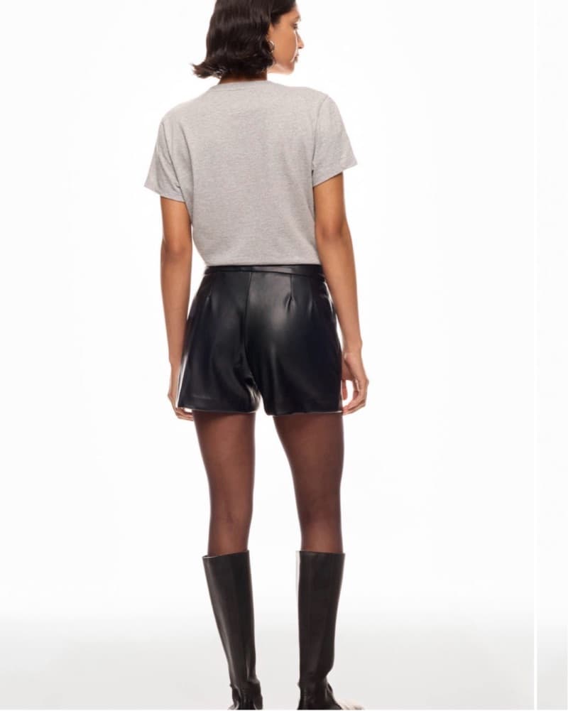 Faux Leather Shorts - Image 2