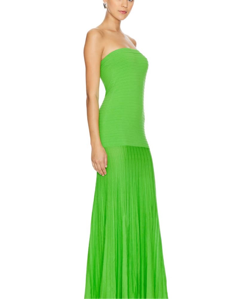 Lime Green Tube Dress  - Image 2