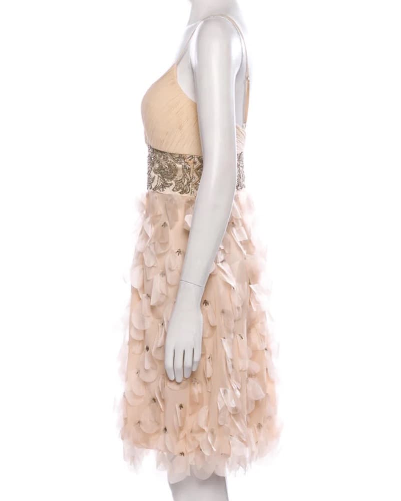 Sue Wong Vintage Ruffle Cocktail Dress - Image 2