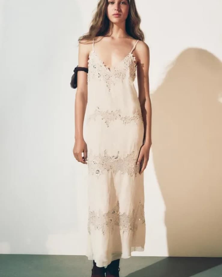 Zara Ivory Dress - Image 1