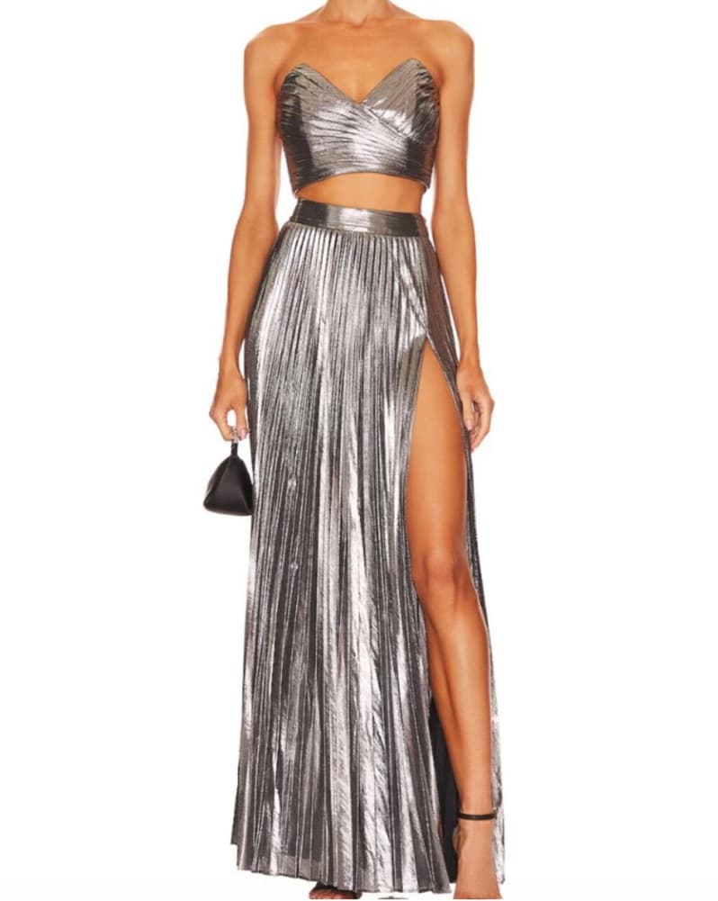 Retrofete Silver Skirt  - Image 2