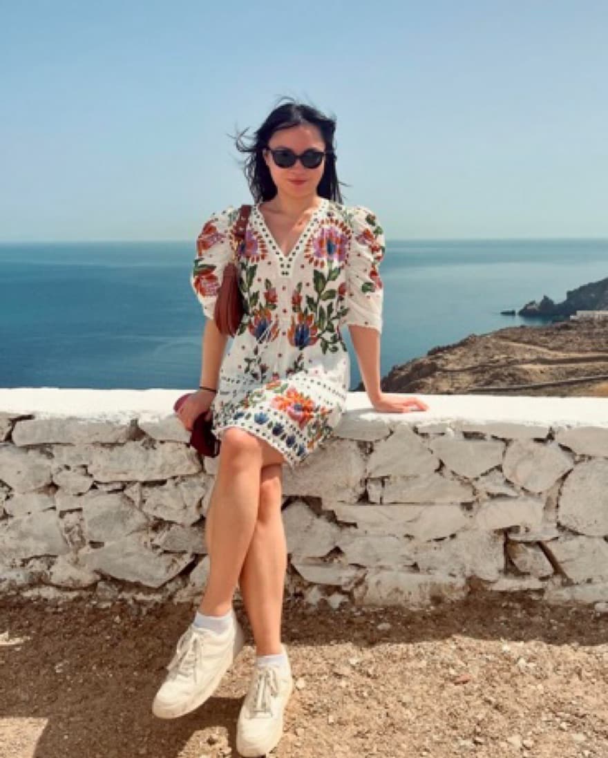Farm Rio Puff Sleeve Floral Cotton Dress - Image 3