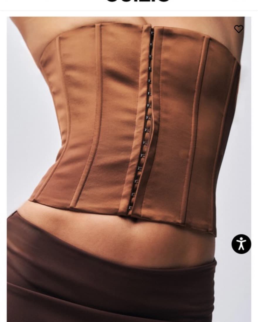 Brown Satin Danielle Guizio Corset  - Image 4